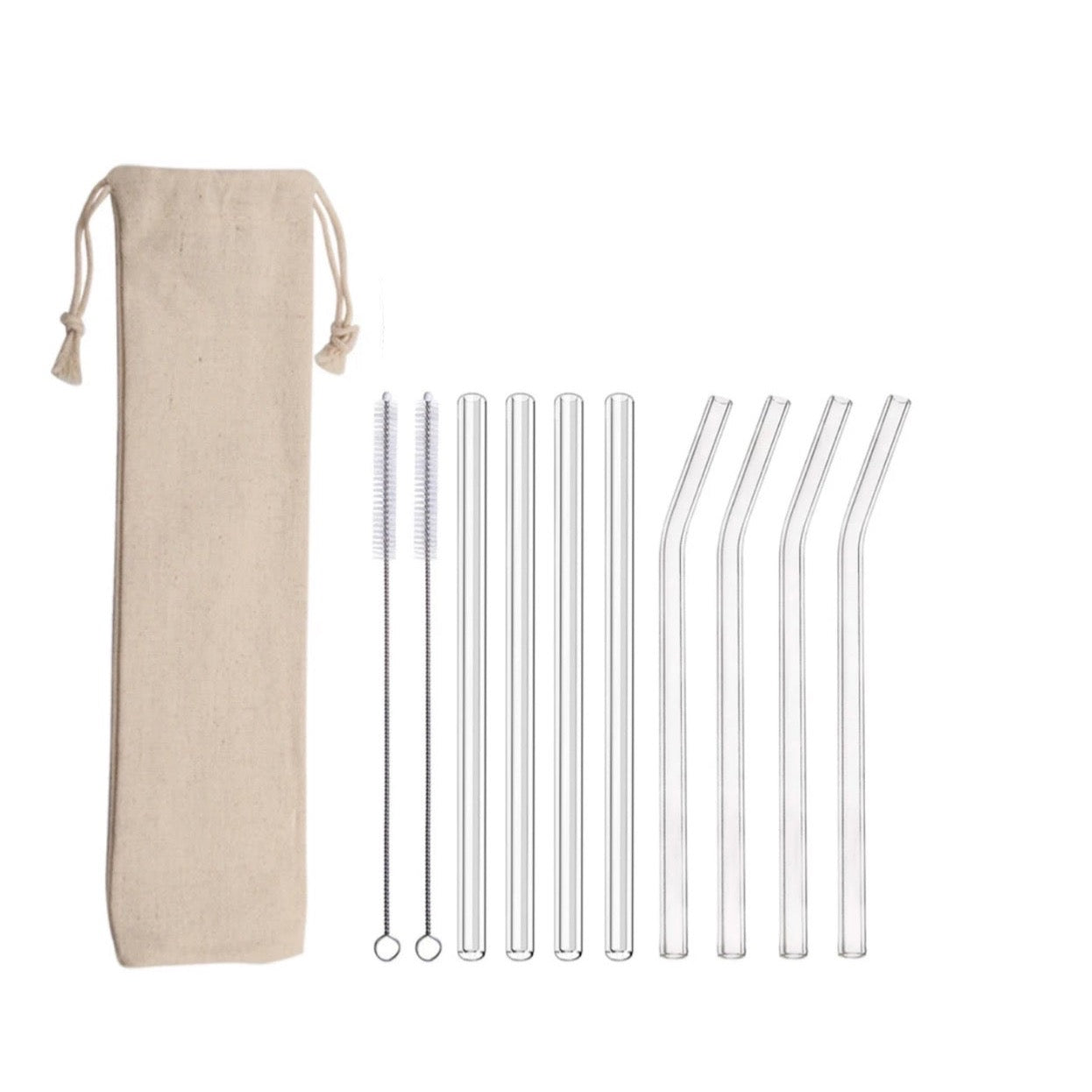 GLASS STRAWS | SHORT 15cm
