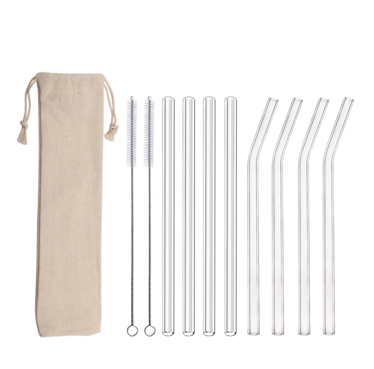 GLASS STRAWS | SHORT 15cm